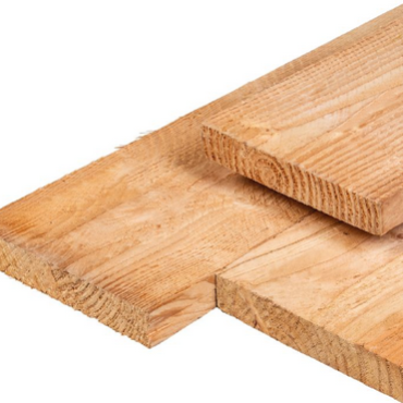 Douglas steigerplank ongedroogd 3.0x20.0x400cm fijnbezaagd