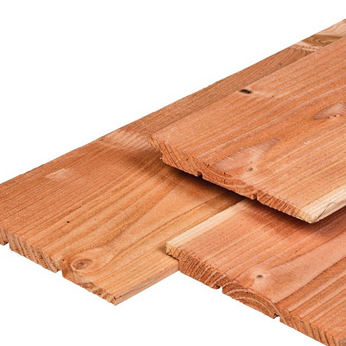 Douglas ongedroogd (breed) 1.1/2.2x19.5x500cm Zweeds rabat
