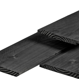 Douglas dubbel lip profiel 1.8x19.0x300cm zwart geimpregneerd