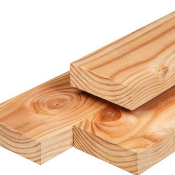 Douglas ligger gedroogd 4.5x14.5x400cm geschaafd