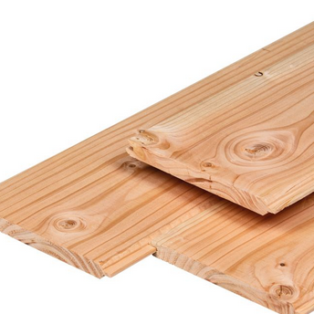ACTIE Douglas dakbeschot T&G 2 zijden velling 1.8x19.5x400cm geschaafd. gedroogd (WB 18.5 cm)
