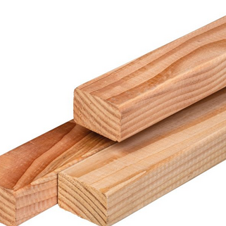 Douglas ligger gedroogd. geschaafd 4rh 4.5x7.0x250 cm