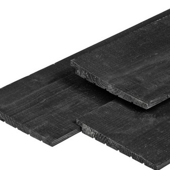 Douglas Zweeds rabat Excellent ongedroogd. zwart geimpregneerd 1.1/2.7x19.5x300 cm