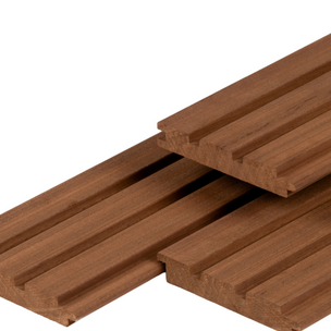 Thermoline thermisch gemodificeerd Ayous tripleprofiel-enkelzijdig. geschaafd 2.1x14.5x245 cm