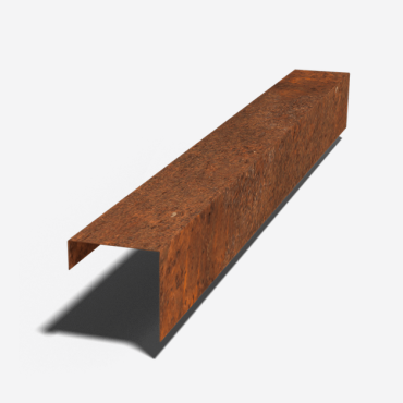 Cortenstaal overzetprofiel 150x150x50 (lengte 150 cm)