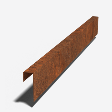 Cortenstaal overzetprofiel 150x50x50 (lengte 150 cm)