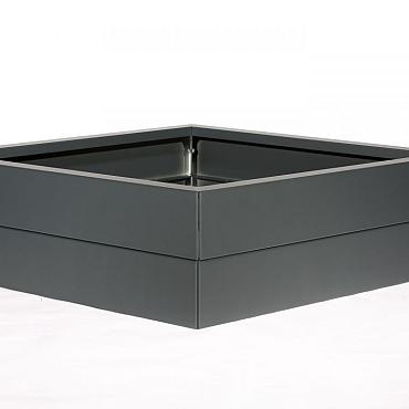 FST Bloembak modulair - ANTRACIET 150x150x28 cm