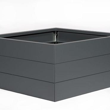 FST Bloembak modulair - ANTRACIET 120x120x42 cm