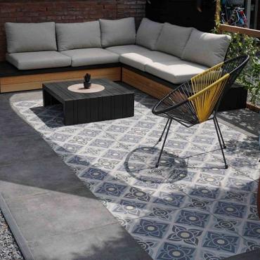 Keramische tegels cera3line Lux & Dutch Square Uni Anthracite 90x90x3 cm