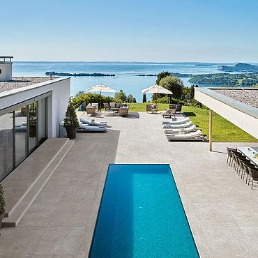 Keramische tegels Lastra Boost White Crème 120x120x2 cm