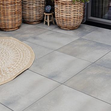 Keramische tegels Terrazza Beton Light Grey 60x60x2 cm