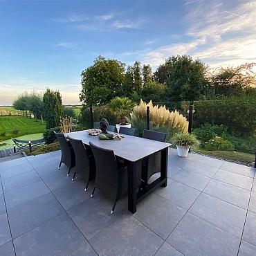 Keramische tegels Terrazza Gigant Dark Grey 60x60x2 cm