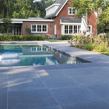 DEKTEGEL GeoCeramica 60x60x1 cm TheRockDARK-GREY (NEGRES.R60 RM)