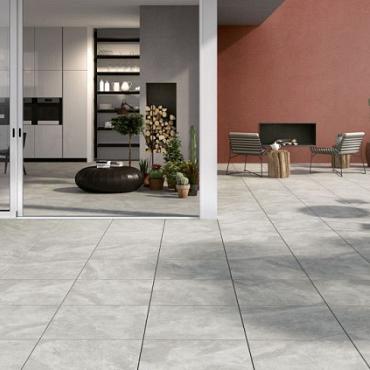 TwentyGres Entrée Tracks 60.4x60.4x2 Silver