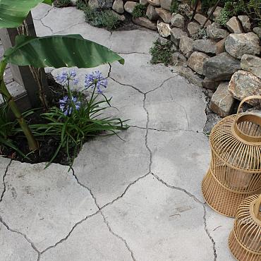 Staptegel Flagstone Antraciet Ø50x4 cm