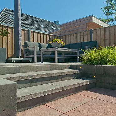 Patioblok strak 30x10x12 cm Antraciet