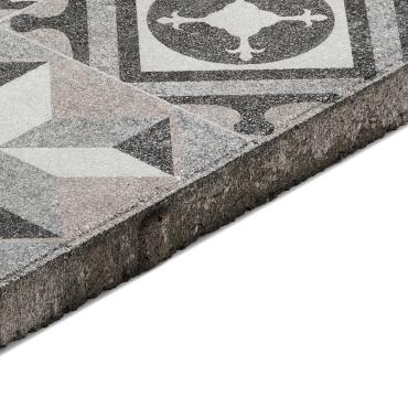 GeoProArte® Mosaic 60x60x4 Md Taupe Deco