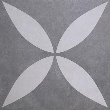 GeoCeramica® 60x60x4 Ambi. Antra Flower