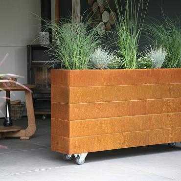 FST Bloembak modulair - CORTEN 180x150x42 cm
