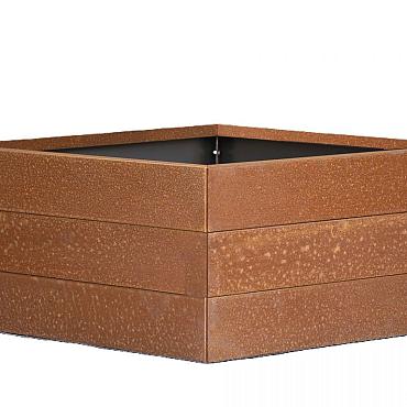 FST Bloembak modulair - CORTEN 180x180x42 cm