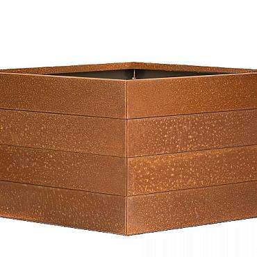 FST Bloembak modulair - CORTEN 300x300x70 cm