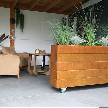 FST Bloembak modulair - CORTEN 240x60x56 cm