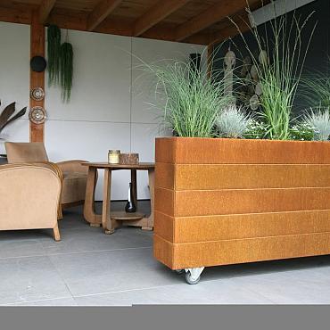 FST Bloembak modulair - CORTEN 270x150x70 cm