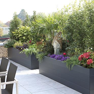 FST Bloembak modulair - ANTRACIET 300x270x28 cm