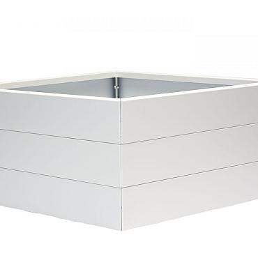 FST Bloembak modulair - WIT 120x120x42 cm