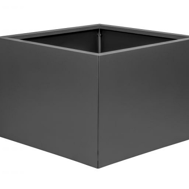 FST Bloembak vlak - ANTRACIET 60x60x60 cm