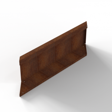 Bloembak Module+ Parallel paneel (E) 90x28 cm R CORTEN