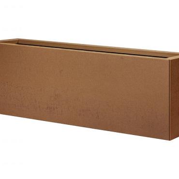 FST Bloembak vlak - CORTEN 30X150X40