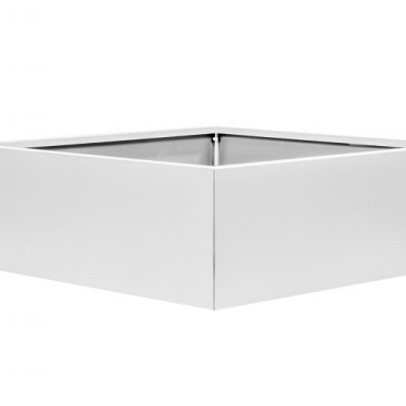 FST Bloembak vlak - WIT 210x210x60