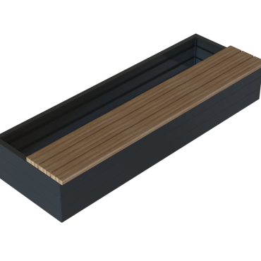 Zitbank - RECHT 180x41 BEIGE