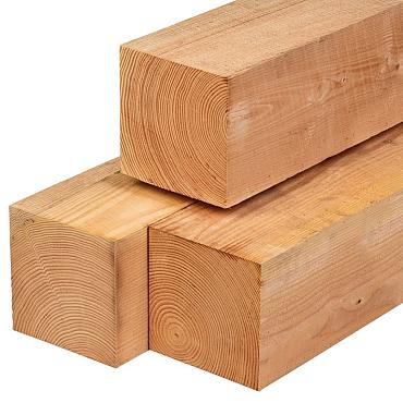 Douglas palen gedroogd 14.0x14.0x400cm geschaafd