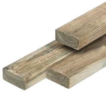 Midden-Europees Grenen ligger groen geïmpregneerd geschaafd 4rh 4.4x6.8x240 cm