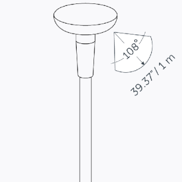 Mini Sway Pearl Grey + tube EXTRA LOW 35 cm *SET*