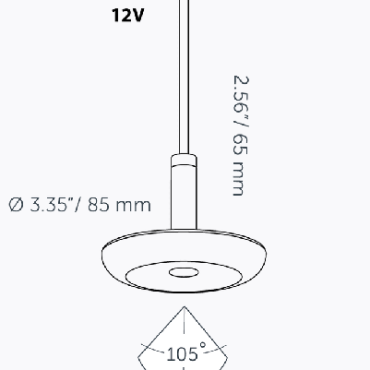 Sway Pendant Pearl Grey *LOS ONDERDEEL*