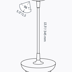 Sway Table Black *LOS ONDERDEEL*