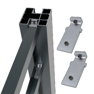 Aluminium sight afstandhouder Antraciet 7016