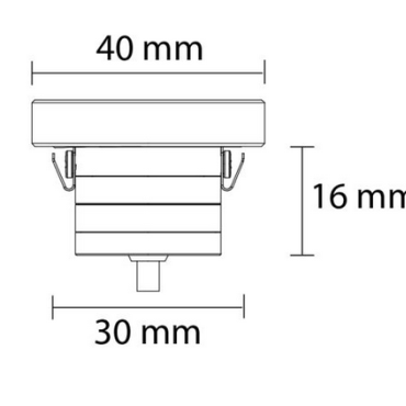 Agros | inbouwspot 2.7W| Dimbaar