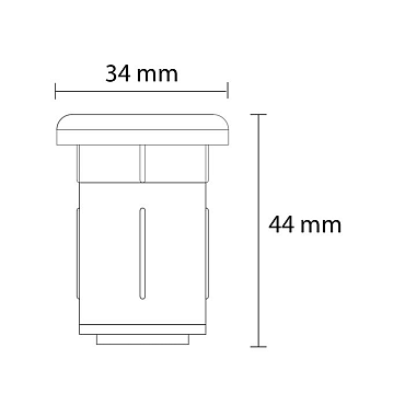 Topo zwart | grondspot 0.2W