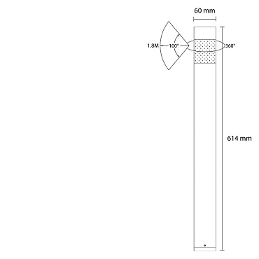 Vela high zwart | staande lamp 4W | Dimbaar