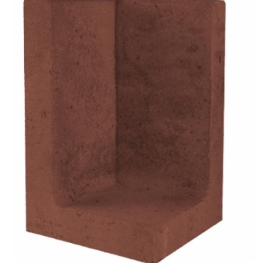 L Hoekelement 30x30x40 Roestbruin