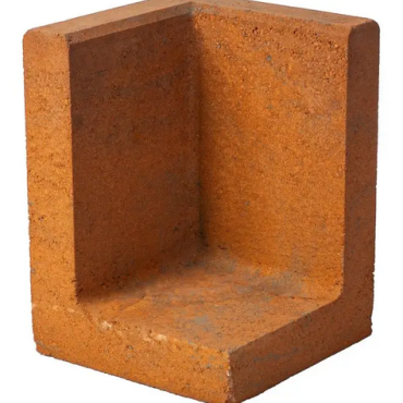 L Hoekelement 50x50x120 Roestbruin