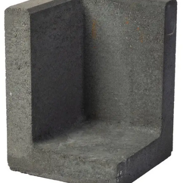 L Hoekelement 50x50x120 zwart