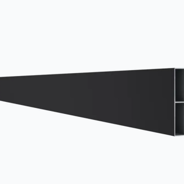 Boston alu lamel 21x100mm RAL9005 L=178 cm