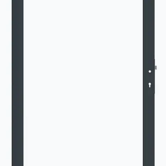 Boston alu vulbaar poortframe 98x183cm RAL9005 incl insteekslot