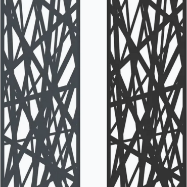 Boston Decopaneel Hera verticaal 58x182cm dikte 2 mm RAL9005