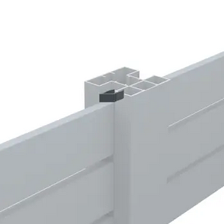 Boston plastic rhombus wedges 15º-10mm RAL9005 22st Links + 22st rechts